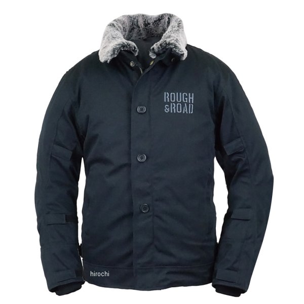 RR7691BK2 ラフ&ロード 秋冬モデル N-1RボアウインタージャケットFP 黒 Mサイズ