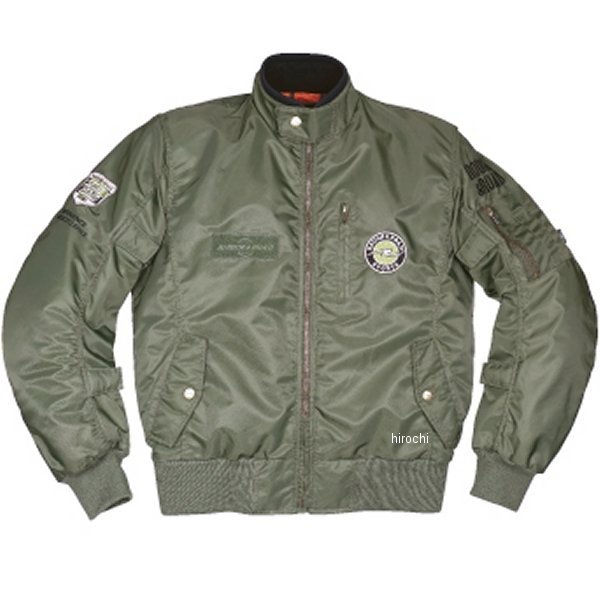 RR7694SGL2 ラフ&ロード 秋冬モデル ライディングジャケット MA-1R FP セージグリーン WMサイズ