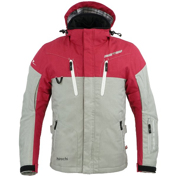 RR7698RD/GY2 ラフ&ロード 秋冬モデル WSプリマロフトウォームパーカー 赤/グレー Mサイズ