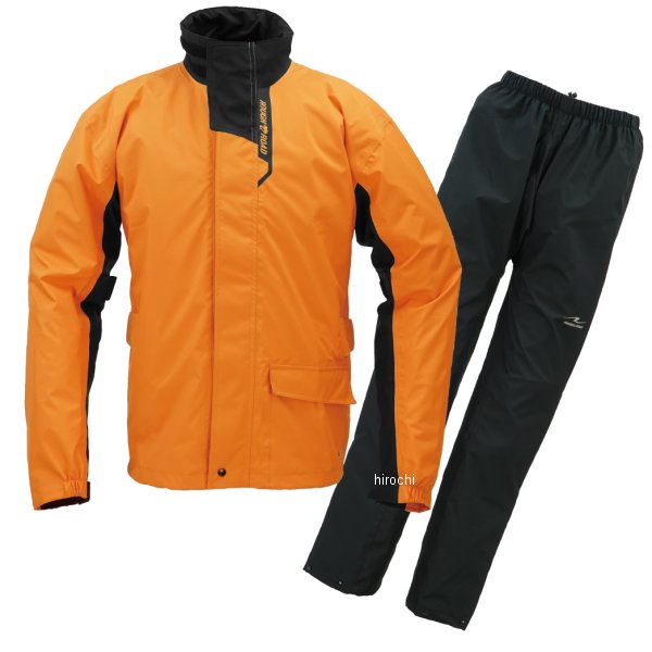 RR7812OR5 ラフ&ロード 2025年秋冬モデル デュアルテックス3レイヤーBIBレインスーツ オレンジ XLサイズ