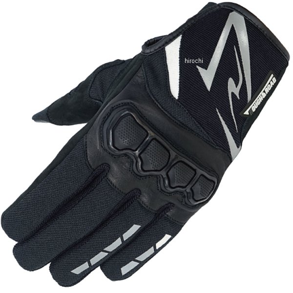 RR8024BK-WH4 ラフ&ロード 春夏モデル ナックルガードグローブ 黒/白 LLサイズ