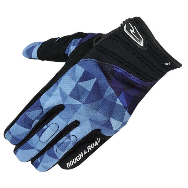 RR8026MO-BLL2 ラフ&ロード 春夏モデル レディース コンフォートナックルグローブ モザイクブルー WMサイズ