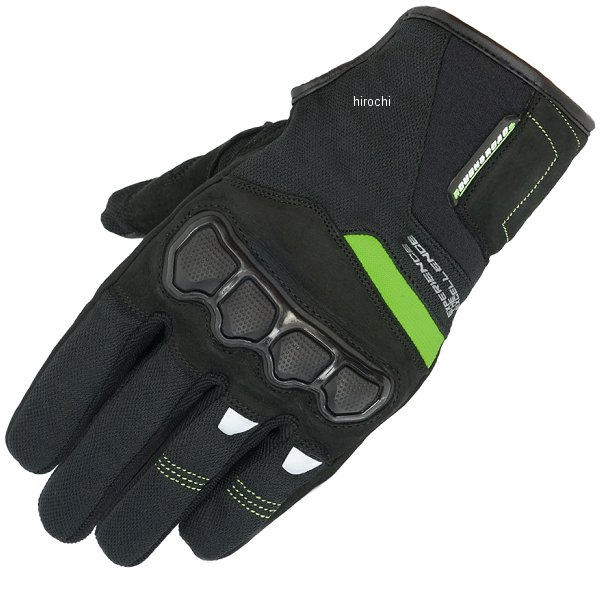 RR8030BK/LM5 ラフ&ロード 春夏モデル ナックルガードグローブ 黒/ライム XLサイズ