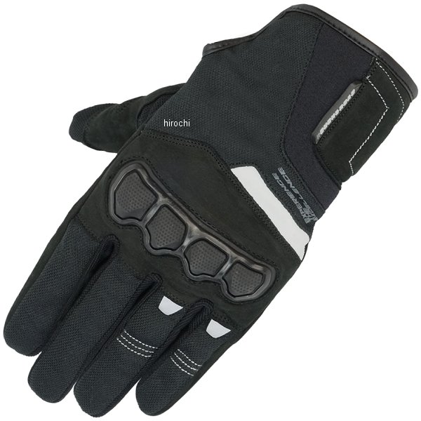 RR8030BK/WH3 ラフ&ロード 春夏モデル ナックルガードグローブ 黒/白 Lサイズ