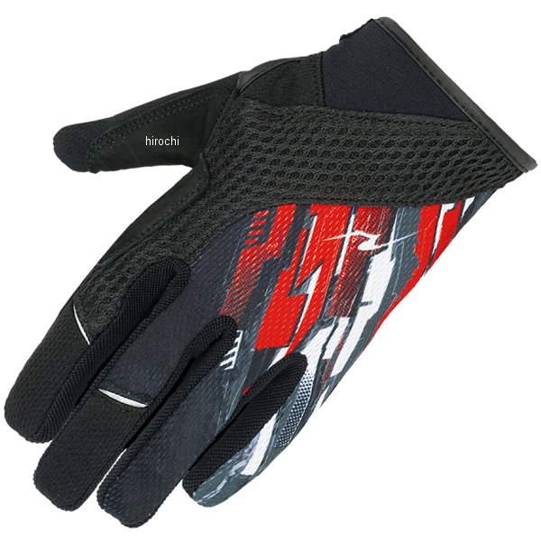 RR8421SPD-RD2 ラフ&ロード 春夏モデル ライディングメッシュグローブ スピードレッド Mサイズ