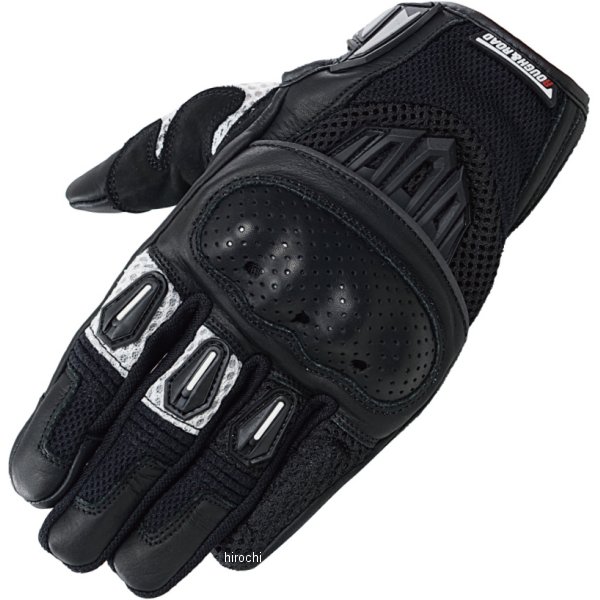 RR8425BK/WH4 ラフ&ロード 春夏モデル プロテクションエアスルーグローブ 黒/白 LLサイズ
