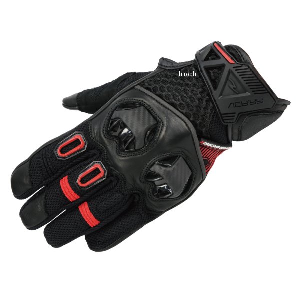 RR8426BK/RD5 ラフ&ロード 春夏モデル ジェットエアアドベンチャーメッシュグローブ 黒/赤 XLサイズ