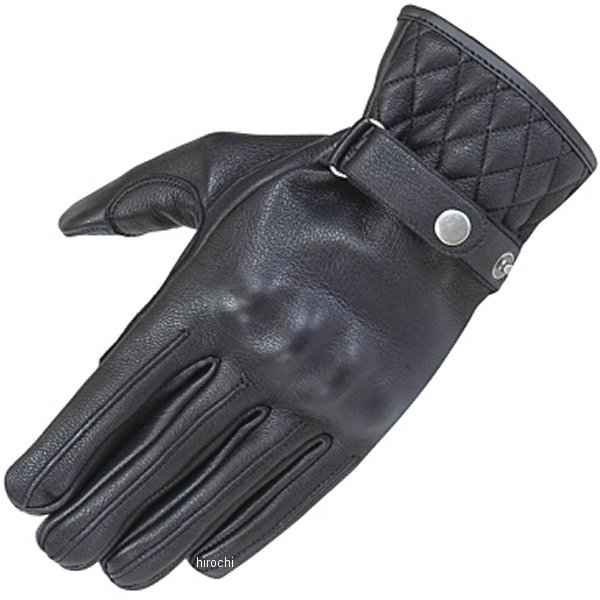 RR8525BK3 ラフ&ロード 春夏モデル コンフォートナックルレザーグローブDS 黒 Lサイズ