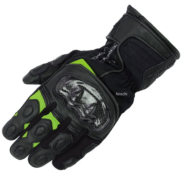 RR8658BK/LM2 ラフ&ロード 秋冬モデル プロテクションツアラーウインターグローブ 黒/ライム Mサイズ
