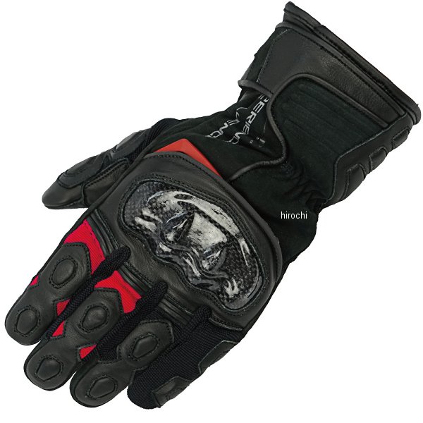 RR8658BK/RD4 ラフ&ロード 秋冬モデル プロテクションツアラーウインターグローブ 黒/赤 LLサイズ