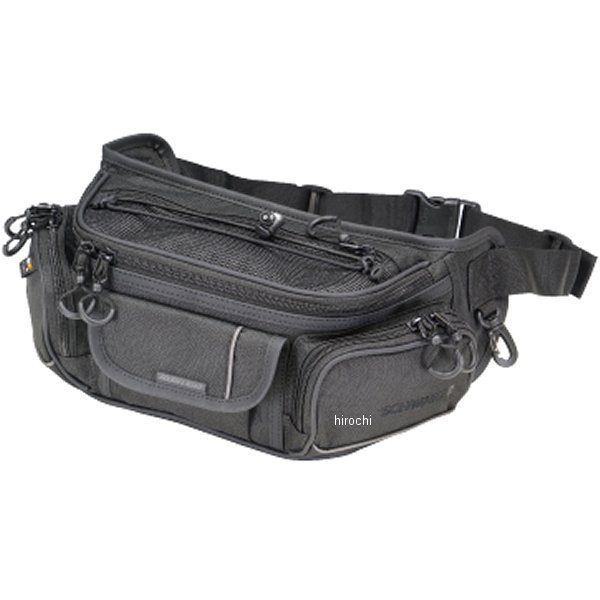RR9553SWZ ラフ&ロード 秋冬モデル ウエストバッグ ワイド SCHWARZ
