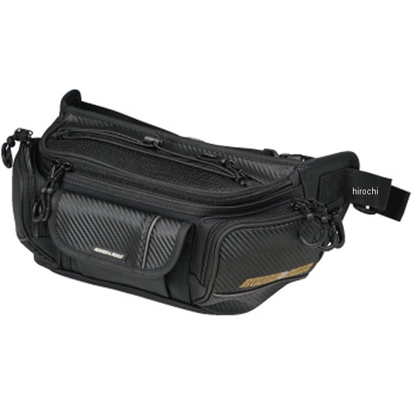 RR9612CB ラフ&ロード ラフウエストバッグ ワイド カーボン