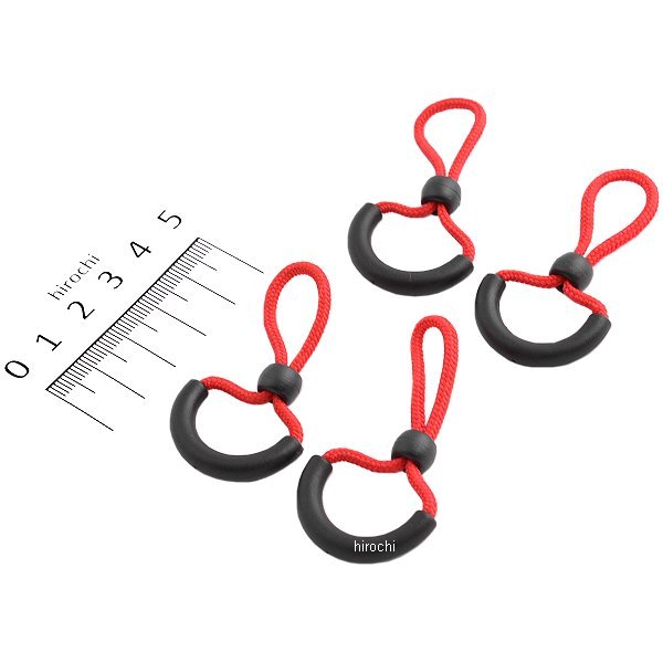 RR9973RD ラフ&ロード クイックオープンZIPタブ 赤 4本入