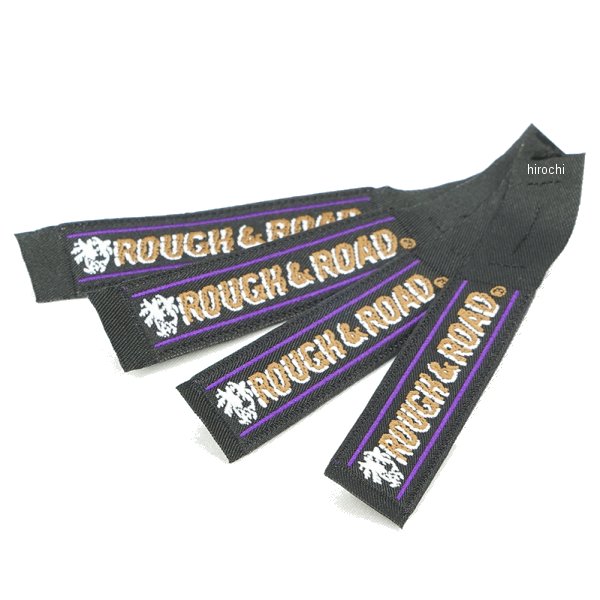 RR9977GD ラフ&ロード ロゴZIPタブ 4枚セット ゴールド