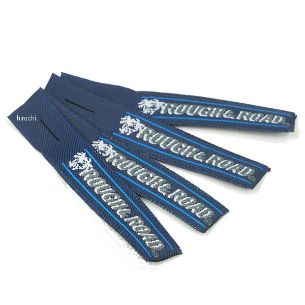 RR9977GM ラフ&ロード ロゴZIPタブ 4枚セット ガンメタ