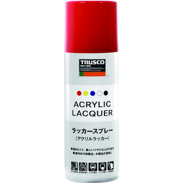 RSP420R 207-2173 トラスコ中山(株) TRUSCO 高耐久アクリルラッカースプレー 赤 400ml