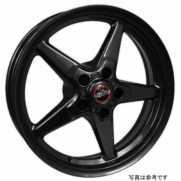 Race Star 92 Drag Star ブラケット Racer 18x5 5x4.50BC 2.00BS Gloss ブラック ホイール