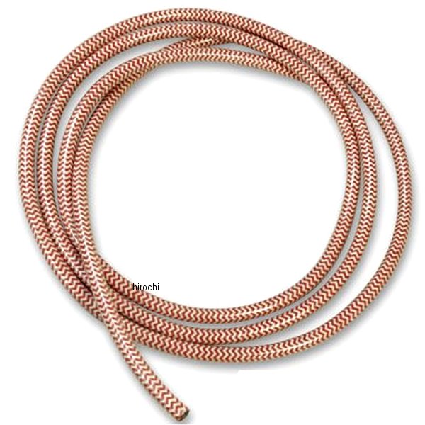 RU-015 ガッツクローム ヘリンボーンプラグコード 赤/白 10cm