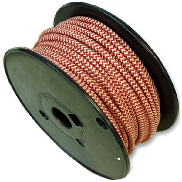 RU-016 ガッツクローム ヘリンボーンクロスカバーワイヤー 赤×白 1m