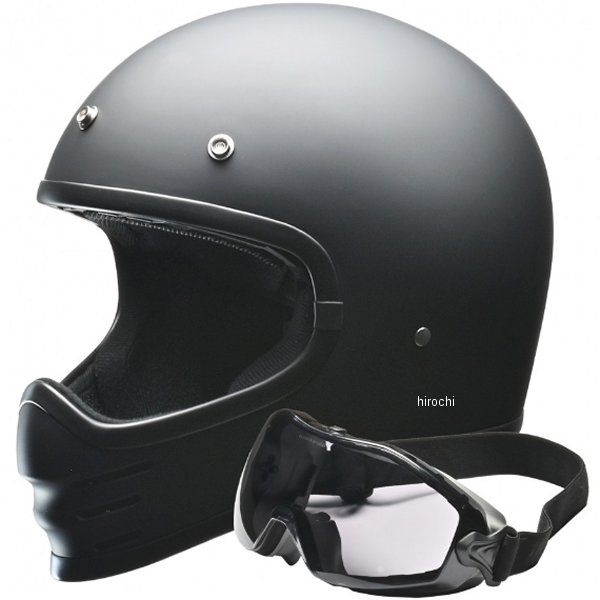 RUDE02M リード工業 RUDE スクランブラーヘルメット マットブラック フリー