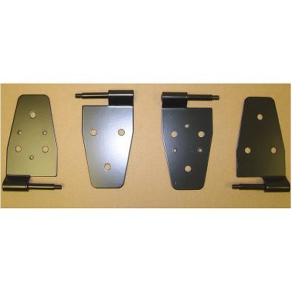 Rugged Ridge 87-06 Jeep ラングラー Black Door Hinge Kit