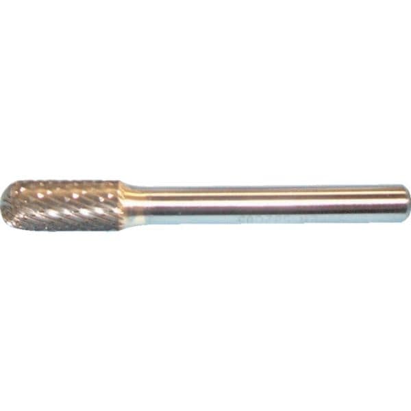 SB2C05 281-8361 スーパー超硬バー シャンク径6mm(先丸円筒型)ダブルカット(刃径：8.0)