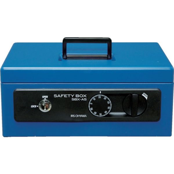 SBXA5BL 403-0141 アイリスオーヤマ(株) IRIS 558229 手提げ金庫 SBX-A5 ブルー