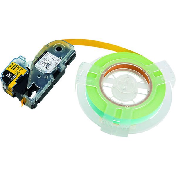 SC18YEXR JIM 【純正】「テプラ」PROテープ 18mm EX詰替用ロングテープ 黄ラベル/黒文字 長さ45m