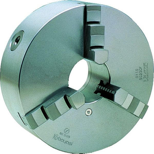 SC190F 239-1112 小林鉄工(株) ビクター スクロールチャック SC190F 7インチ 3ツ爪 一体爪