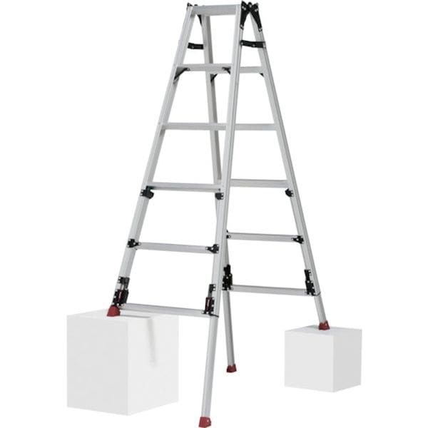 SCN120LB 553-5845 上部操作式四脚アジャスト式はしご兼用脚立スタッピーSCN型 ロングスライドタイプ