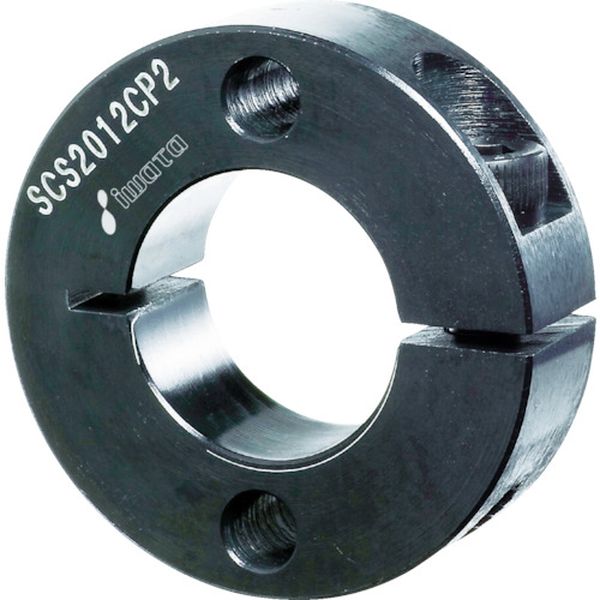 SCS4018CP2 484-9345 スタンダードスリットカラー 2穴付 黒染め 内径40mm 総幅18mm