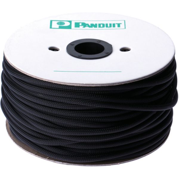 SE125PSCLR0 497-3950 スーパーネットチューブ(ほつれ防止タイプ) 黒 外径31.8mm 15.24m