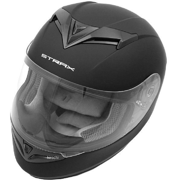 SF-12 リード工業 ヘルメット ストラックス STRAX 黒(つや消し) Mサイズ (57cm-58cm)