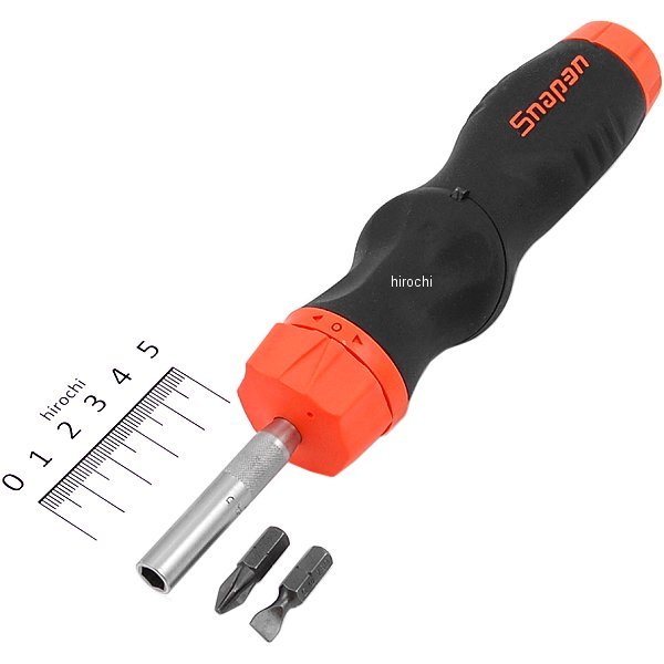 SGDMRCE44O スナップオン Snap-on ラチェット ドライバー 5ポジション 全長 8-1/2インチ オレンジ
