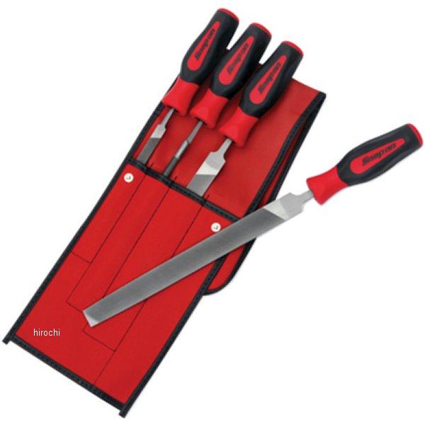 SGHBF500A スナップオン Snap-on 粗目やすり レッド 4個 セット (ミル/三角/丸)