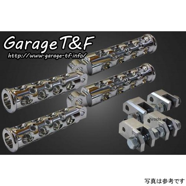 SHA400FP01B ガレージT＆F コンバットフットペグ フロント&リアSET 01年-08年 シャドウ400 メッキ