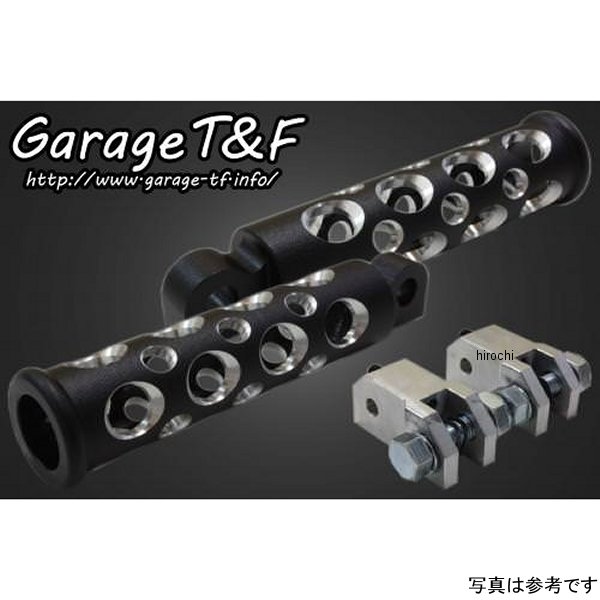 SHA400FP25A ガレージT＆F コンバットフットペグ リアSET 00年以前 シャドウ400 黒