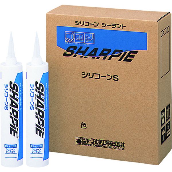 SHARPIESCC シャープ化学工業(株) シャープ シーリング剤 シャーピー シリコーンS クリア 330ml