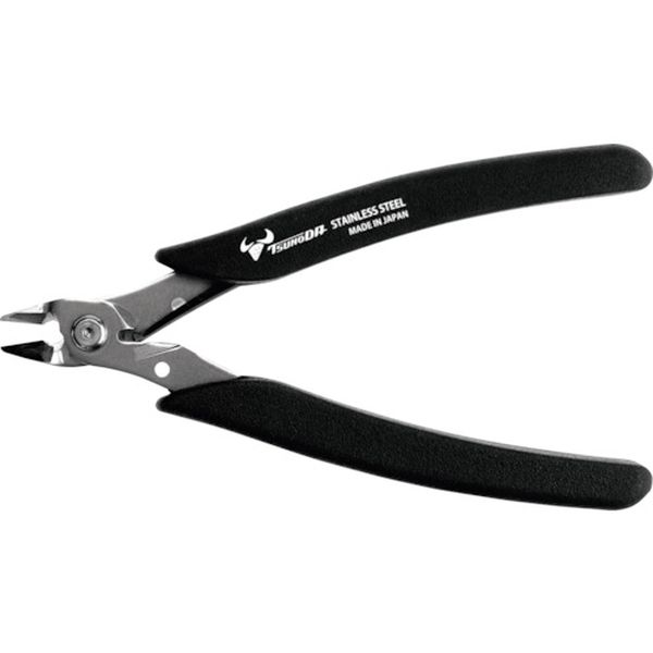 SKN140 338-2074 (株)ツノダ TTC 極薄刃プラスチックニッパー(片刃)ステンレス