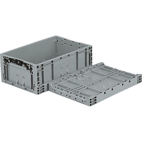SKTPO342GLL 三甲(株) サンコー TP規格折りたたみコンテナー 556650 TPO-342ライトグレー
