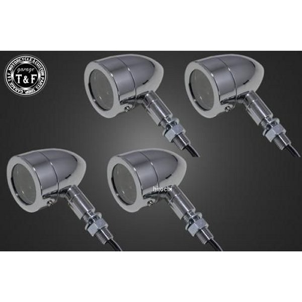 SL153F ガレージT＆F ミラーウィンカー メッキ ベゼル メッキ キット Fステー