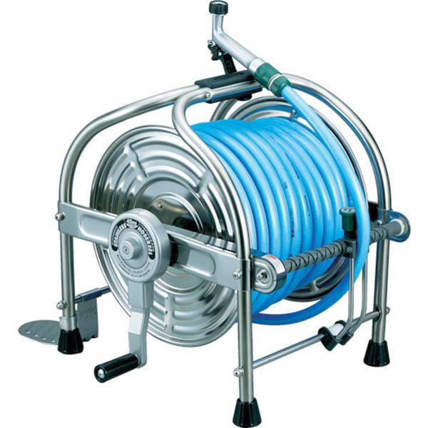 SLA40P (株)ハタヤリミテッド ハタヤ ステンレス(SUS304)ホールリール 40m耐圧ホース・レバーノズル付