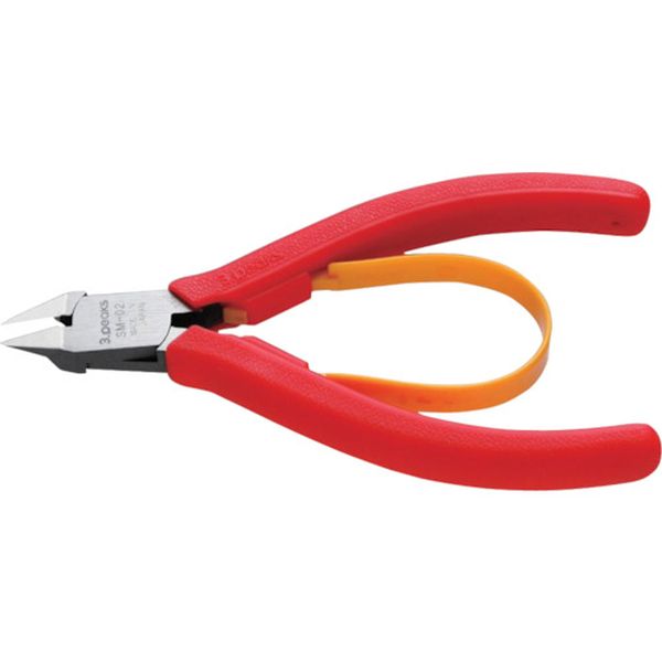 SM02 776-7633 (株)スリーピークス技研 スリーピークス ミニプラスチックニッパ(バネ付) 108mm