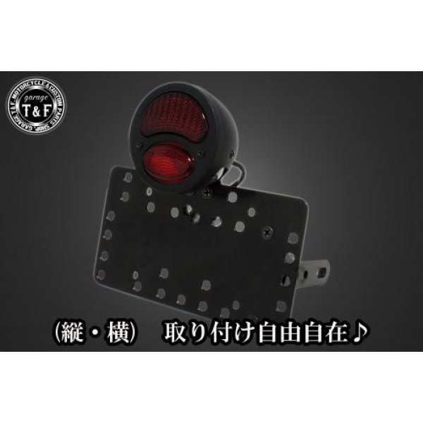 SN0179 ガレージT&F サイドナンバーキット&DUOテールランプ(デュアル)ブラック+ステー シャドウ400 型式NC34