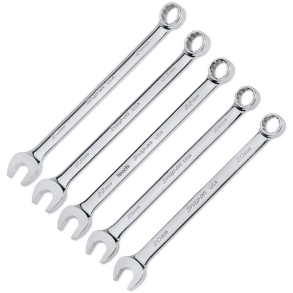 SOEXM705 スナップオン Snap-on レンチ ミリ コンビネーション フランクドライブ プラス 12ポイント (5個セット) (20 to 24 mm)
