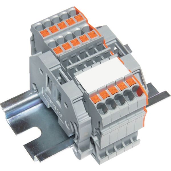 SPTB18A35P トラスコ中山(株) TRUSCO スプリング式端子台3線式 5極 電線サイズ0.25～1.5