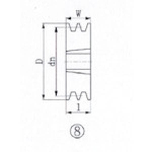 SPZ1322 380-6791 エバオン(株) EVN ブッシングプーリー SPZ 132mm 溝数2