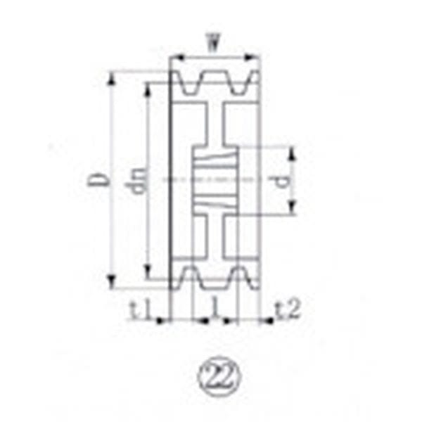 SPZ2363 380-7100 エバオン(株) EVN ブッシングプーリー SPZ 236mm 溝数3