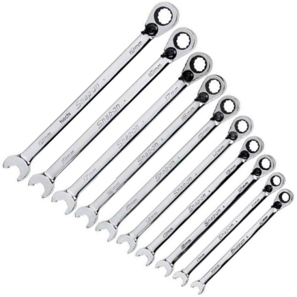 SRXRM710 スナップオン Snap-on ラチェッティングボックス/スピードオープンエンド レンチ 12ポイント 10個 セット