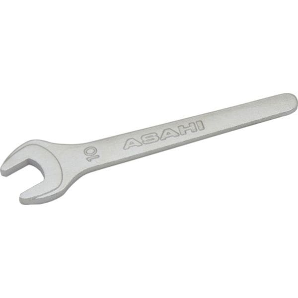 SSP0010 336-8953 旭金属工業(株) ASH 丸形片口スパナ強力タイプJISH(クロムメッキ)10mm